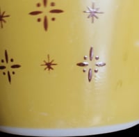 Image 19 of Set of 3 Pyrex Yellow Foulard Atomic Starburst Mugs 