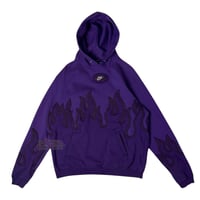 Image 2 of (M-L) Nike Hoodie Purple Flame "Letor" 620
