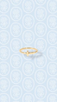 Image 3 of Cross Ring | Waterproof 18k Gold Plating