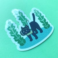 Image 2 of Scuba Cat Sticker