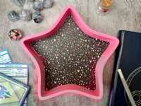 Image 1 of Bright Pink Star Shaped Dice Tray