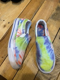 Nike tie dye slip ons 
