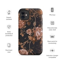 Image 3 of Dark Rose Gold Butterfly Design Goth Inspired Tough Case for iPhone®