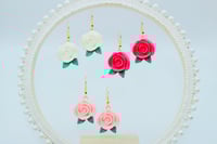 Image 5 of Rosy Rose Earrings 