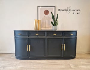 Image of Stunning Curved Sideboard in Grey - Available Now