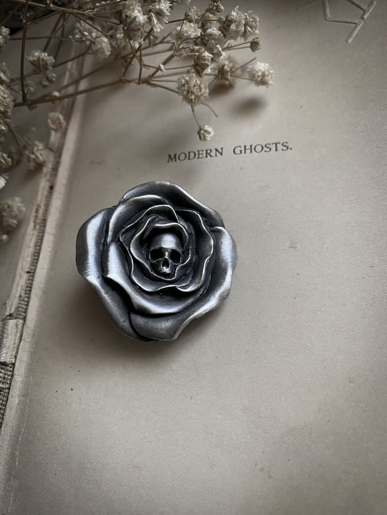 Image of Death’s rose pin