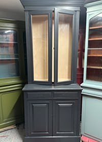 Image 1 of Slim dark Victorian dresser