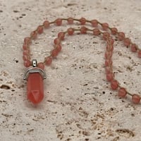Image 1 of Cherry Quartz Necklace