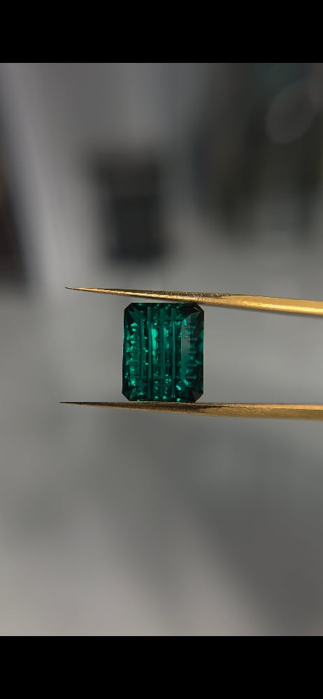 Image of Fantasy-cut Emeralds