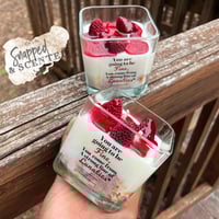 Strawberry cheesecake candle