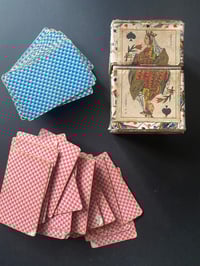 Image 3 of Très ancienne boîte de 2 jeux de patience miniatures, Grimaud, début 1800!