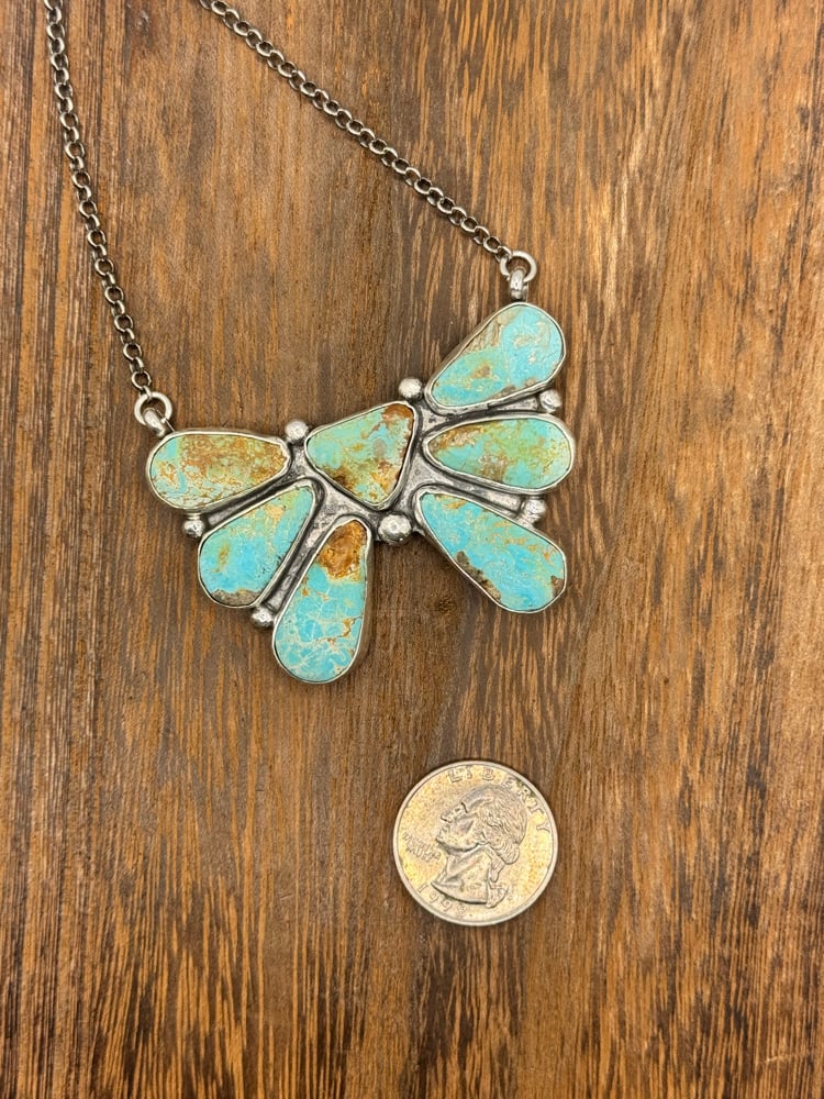 Image of Sierra Blue Cluster Necklace
