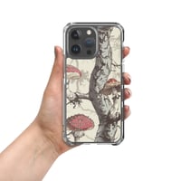 Image 2 of The Shire Inspired Illustrated Tree Trunk/Mushroom Clear Case for iPhone®