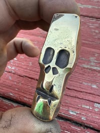 Brass Pocket Skull #3