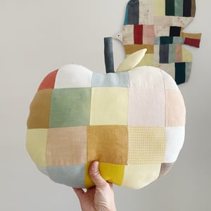 Image of Patchwork big apple cushion 