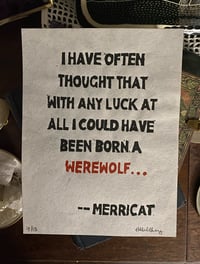 Born a Werewolf (limited run of 13)