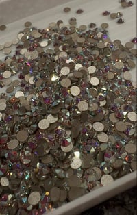 Image 2 of Crystal Ab- HIGHEST QUALITY Round Flat