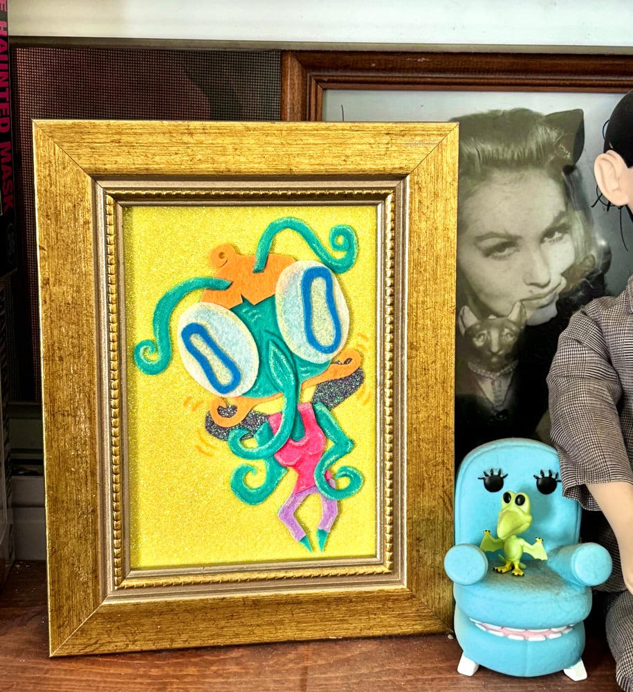 Image of “Pest” Felt Art Piece