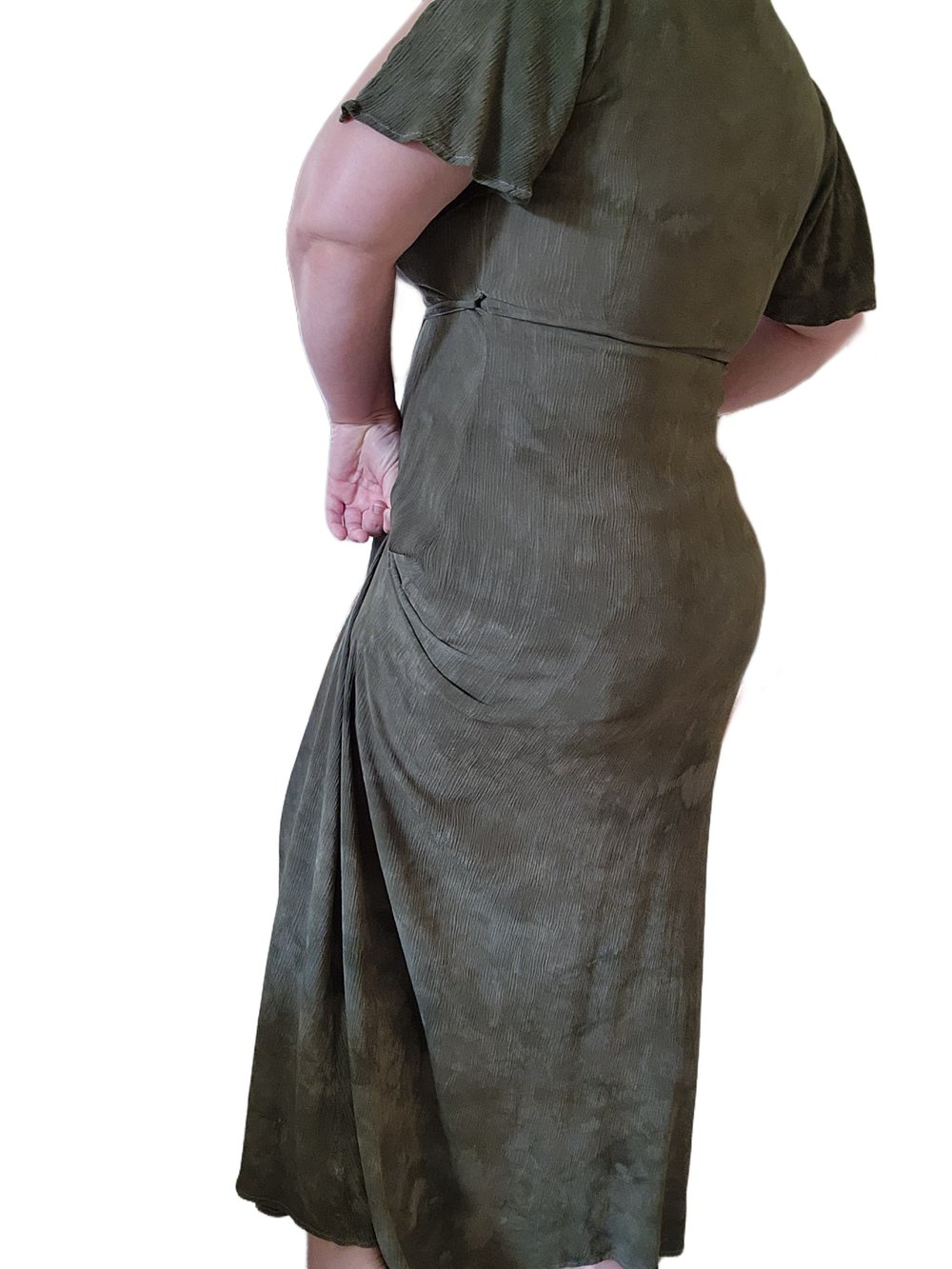 Image of Large sage goddess wrap dress