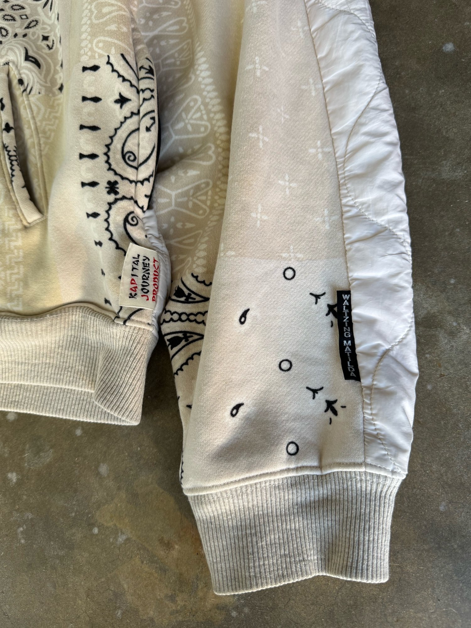 Image of Kapital Paisley Bandana Hoodie