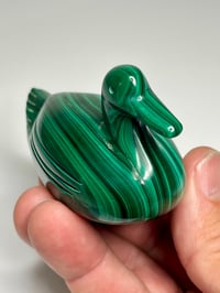 Image 5 of Malachite Duck Carving | #3030