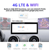 Image 10 of Audi A1 Q2 Apple Carplay & Android Auto Car Stereo Headunit Bluetooth WIFI Touchscreen Radio
