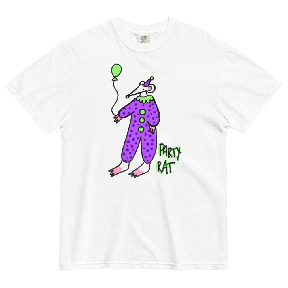PURPLE PARTY RAT TEE