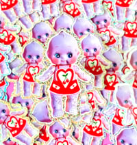 Lovecore Kewpie -Glitter Sticker