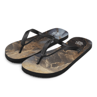 Image 2 of Marble Flip-Flops - black