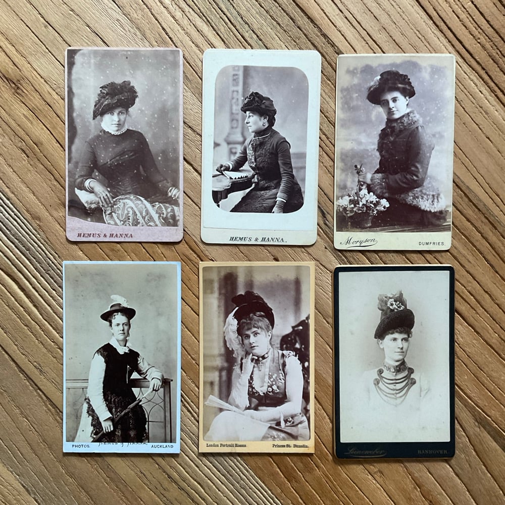 Image of Portrait Cards (hats)