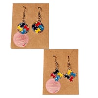 Image 3 of Autism Awareness earrings