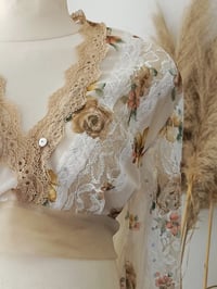 Image 3 of Boho top for photoshoot | Adeline | size S-M - floral