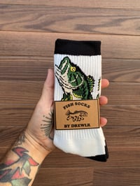 Image 1 of Large Mouth Bass Socks