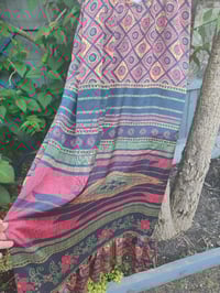 Image 7 of Pefkos maxi dress - Red green checks  Size 10-18 uk