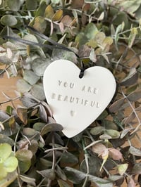 Image 2 of Personalised clay heart 