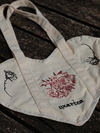 Image 1 of Heart embroidery | Totebag