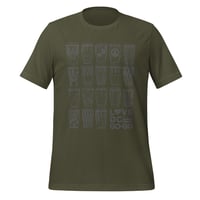 Image 3 of LOVE DC GOGO "CONGO PATTERNS" Unisex Tee Dark Gray Text (see color options)