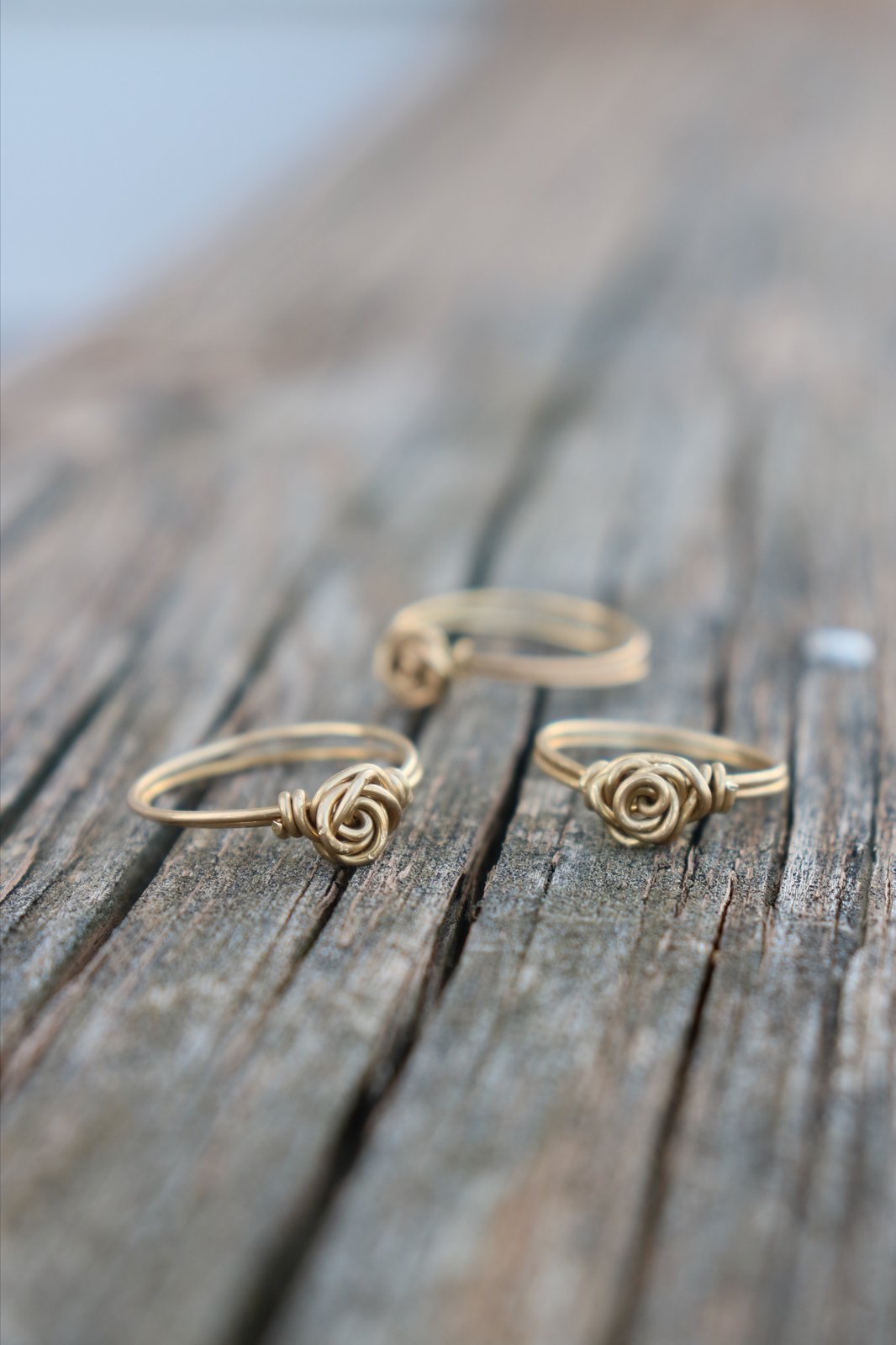 Made to Order Brass Rose Rings | creationsthatrock