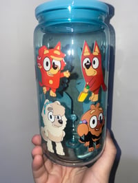 Image 3 of bluey acrylic can tumbler