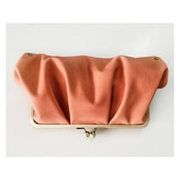 Image 3 of *NEW* Pleated Terracotta Leather Clutch