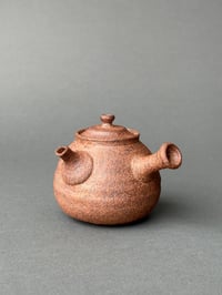 Image 1 of Red Clay Kyusu in Relaxed Pose (unglazed) - 170ml