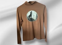 Howling Wolf Lookut Moon Mountain Turtleneck