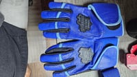 Image 1 of StrikeOut Nation Apparel Batting gloves Long Cuff Blue
