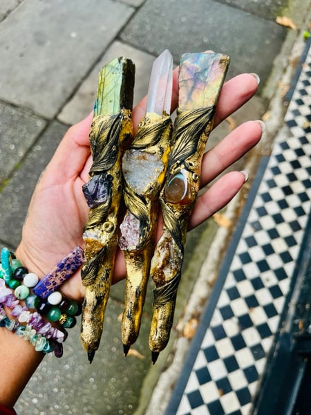 Image of Eclipse Manifesting Pen Green Labradorite