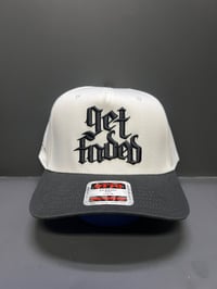 Image 1 of Get Faded straight razor black & White hat