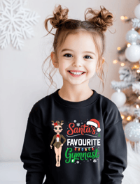 Image 2 of Custom Christmas Gymnast Jumper