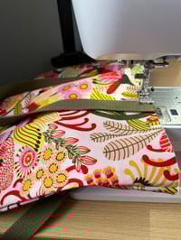 Image 5 of Fabric Tote - Bright Yellow/Red/Pink