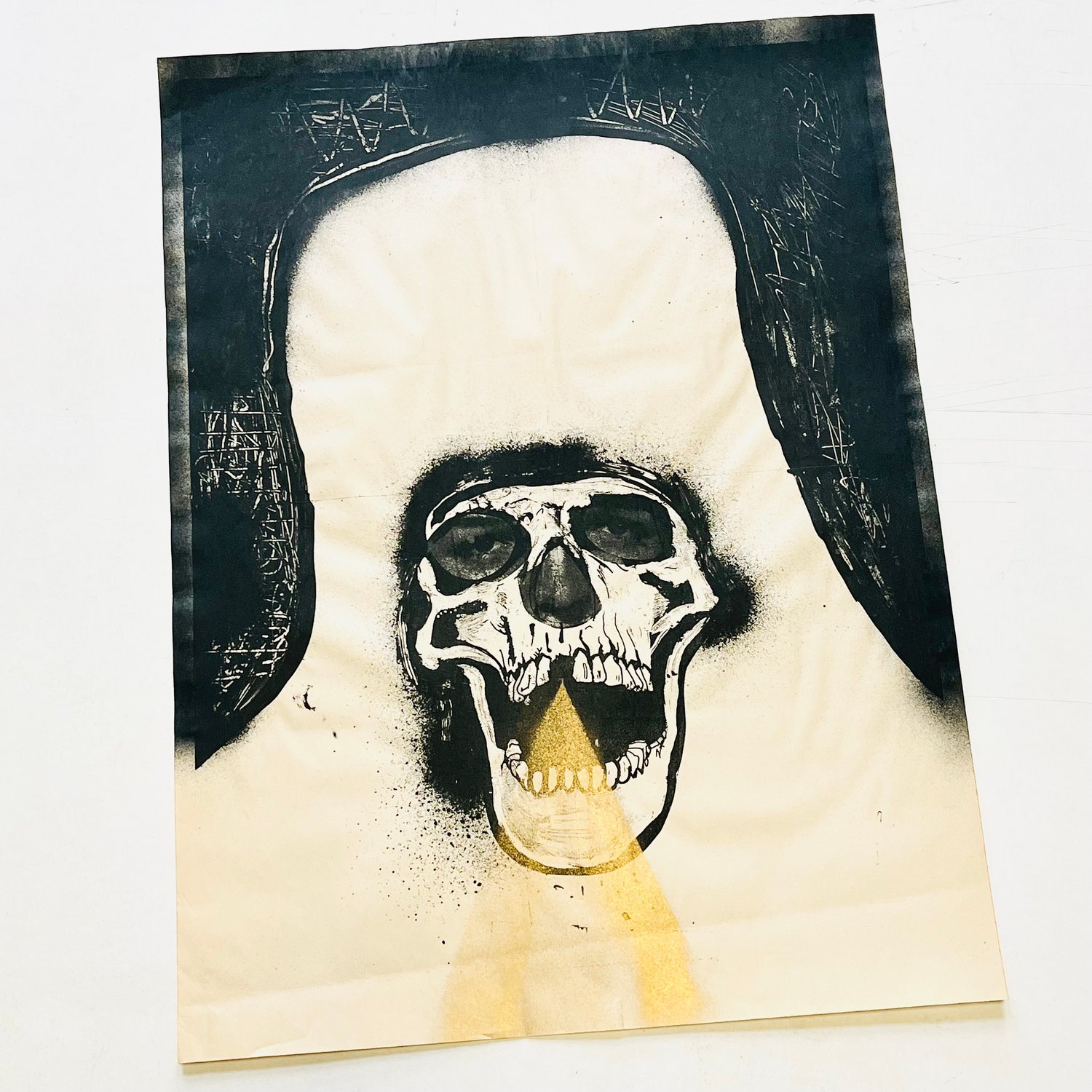 Skull Breath Print