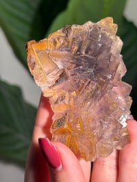 Image 3 of SUGARY COATED IRON STAINED FLUORITE -CHINA-