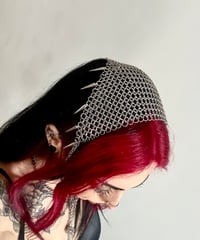 Image 4 of IRON VEIL- Chainmail Headpiece 